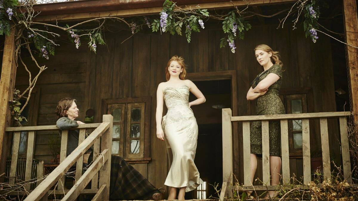 THE DRESSMAKER: Sarah Snook, centre, with Judy Davis and Kate Winslet. Photo: CONTRIBUTED