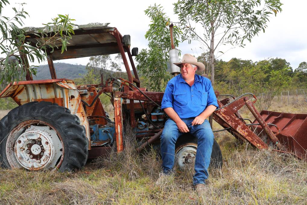 Mark Clifton at his property outside of Muswellbrook. Picture by Peter Lorimer