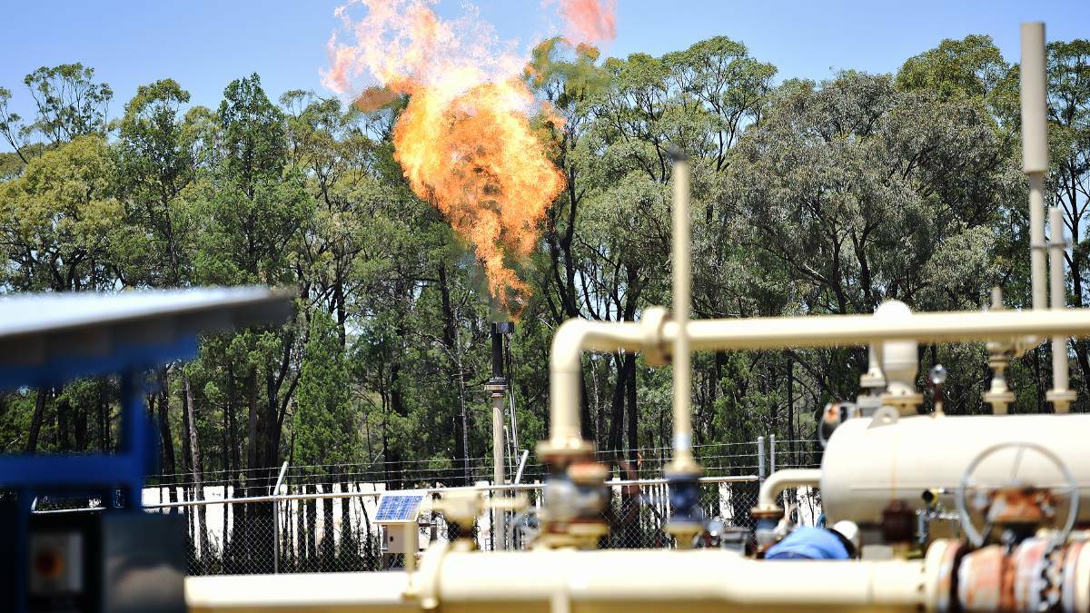 Flare up: Expired but not extinguished petroleum tenements are dotted across more than 55,000 square kilometres of the state's north west including the Upper Hunter. 