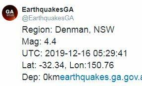 Fourth earthquake rocks Hunter in 24 hours