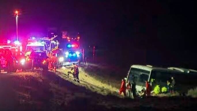 Emergency services treated patients for minor injuries. Picture by Nine News