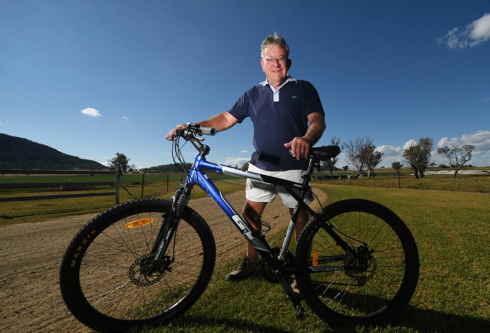 REASON TO RIDE: Rod Everingham will cycle through the outback to raise funds for sick kids. Photo: Gareth Gardner