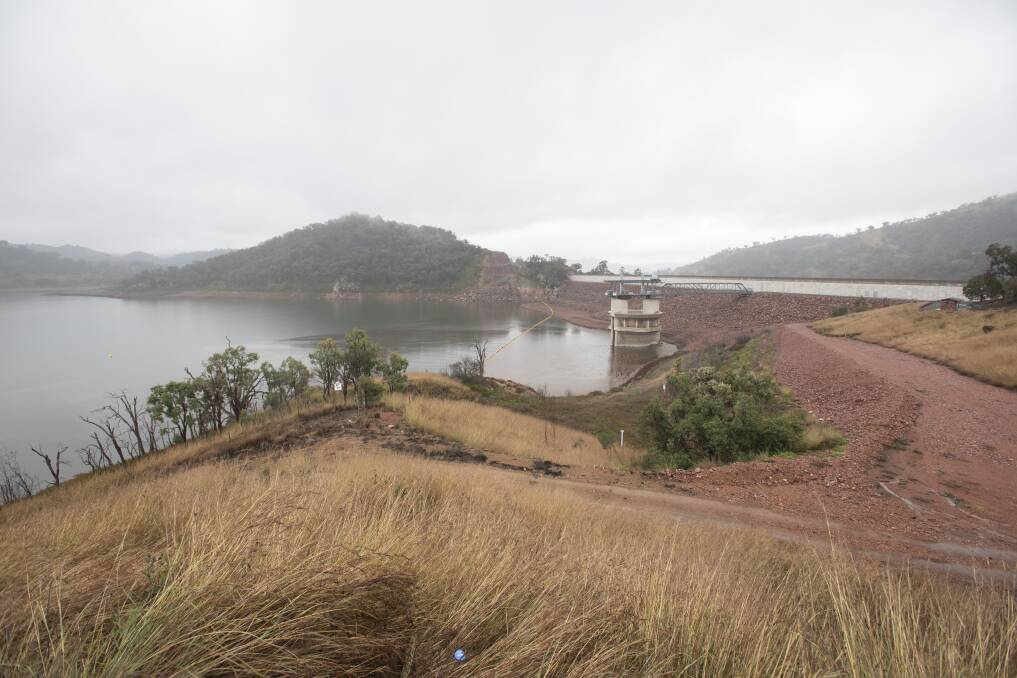 UP AND UP: Chaffey Dam has surged past 20 per cent full after the recent deluge of rain. Photo: Peter Hardin