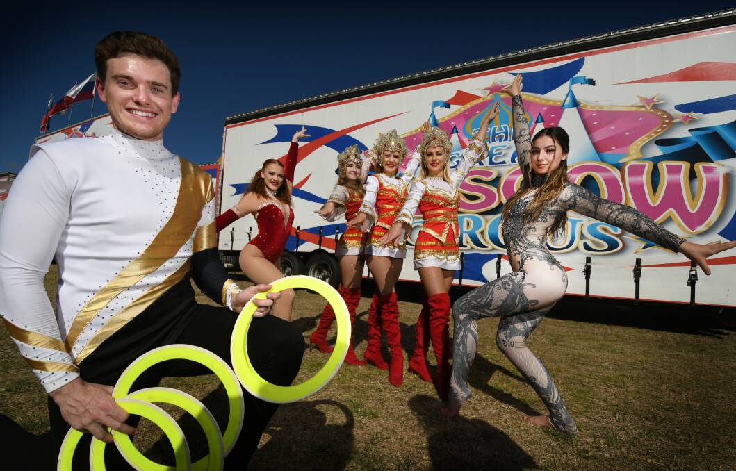 ROLL UP: A talented and colourful squad of circus performers are getting ready to put on a great show in Tamworth. Photo: Gareth Gardner