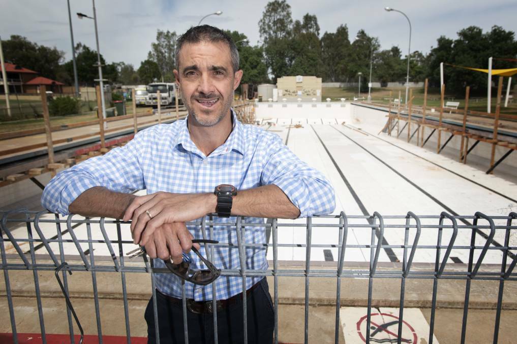 EXCITING TIMES: Tamworth Regional Council parks and recreation manager Paul Kelly said the pool is ready to reopen once restoration work is completed. Photo: Peter Hardin