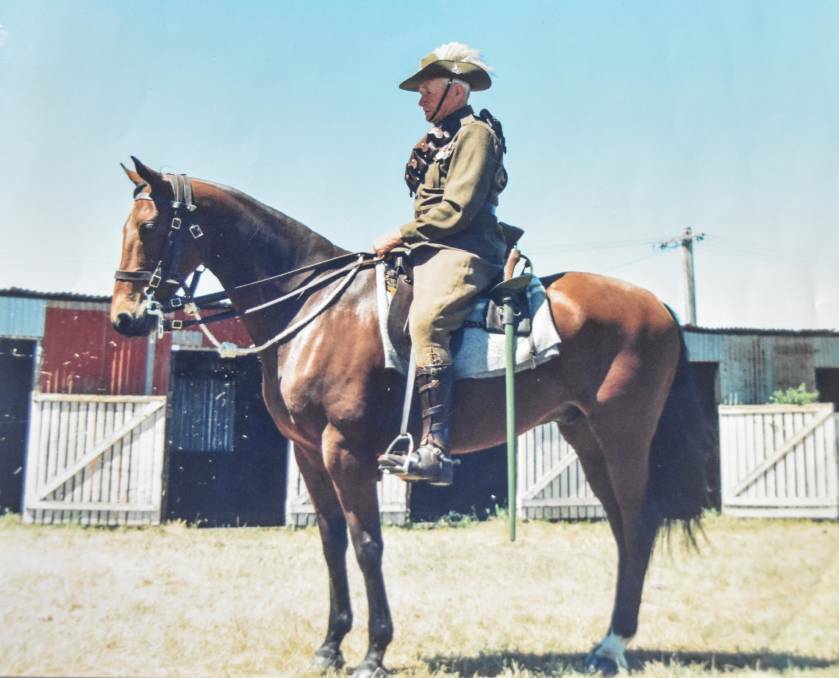 HORSEMAN: Ted Mulligan left Guyra behind for the war, but returned to the land he loved after serving. Photo: Supplied