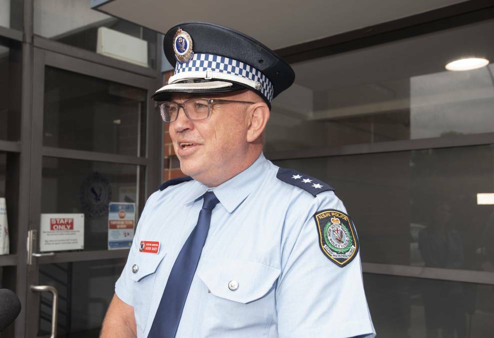 DRAMATIC DECLINE: Oxley police Detective Inspector Jason Darcy said the strike force had helped bring down property crime in Tamworth. Photo: Peter Hardin