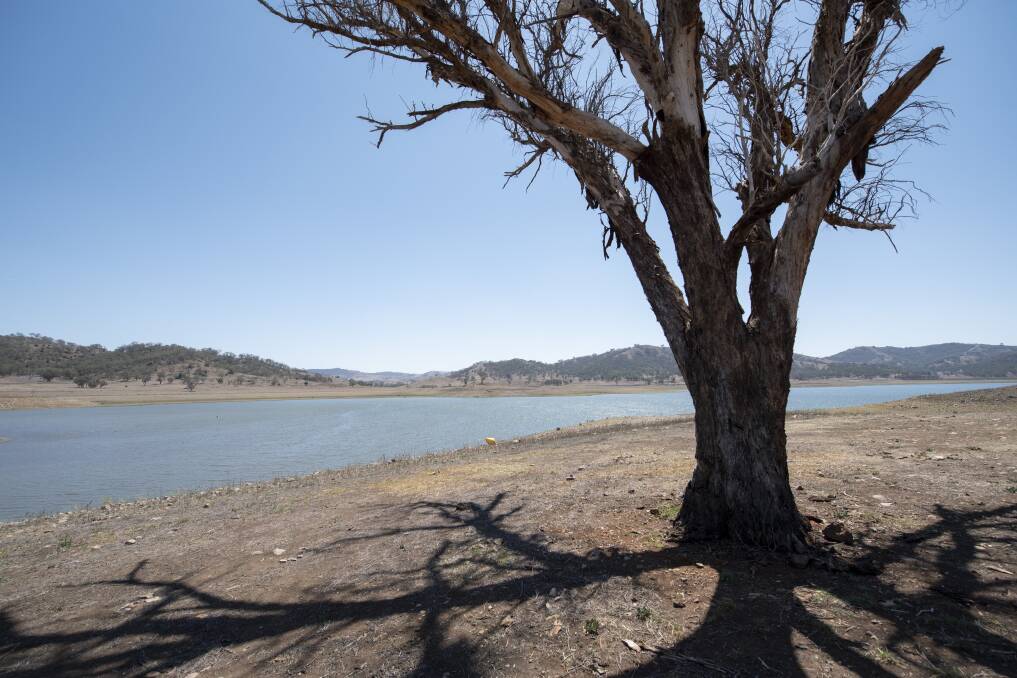 ROCK BOTTOM: Chaffey Dam has had the lowest levels of inflow ever recorded in a 21-month period. Photo: Peter Hardin