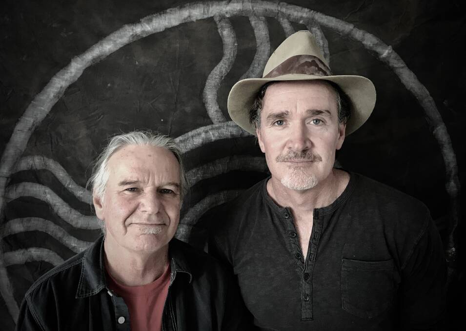 TELLING STORIES: Country music artists Kevin Bennett and Luke O'Shea collaborated on a song designed to get people thinking about our own history. Photo: Supplied