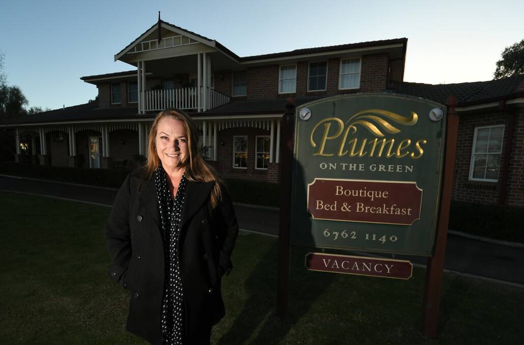 HOPES RISING: Plumes on the Green owner Petrice Cox said her bed and breakfast is beginning to bounce back after the COVID-19 shutdown. Photo: Gareth Gardner 030720GGD04