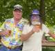 UNITED: Rob Hollis and Brian Barlow dressed up for their day out in Bendemeer for Australia Day 2022 on January 26. Photo: Anna Falkenmire