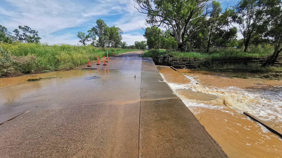 CAUTION: Local roads remain closed on Thursday after heavy rain earlier in the week. Photo: Gareth Gardner