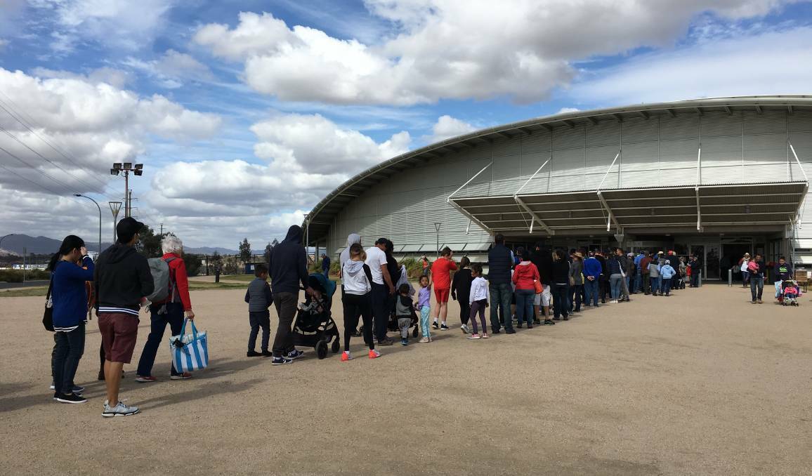 'DIFFICULT DECISION': Thousands of locals usually head to the Tamworth Show. Pictured is the queue for the event in 2018. Photo: File