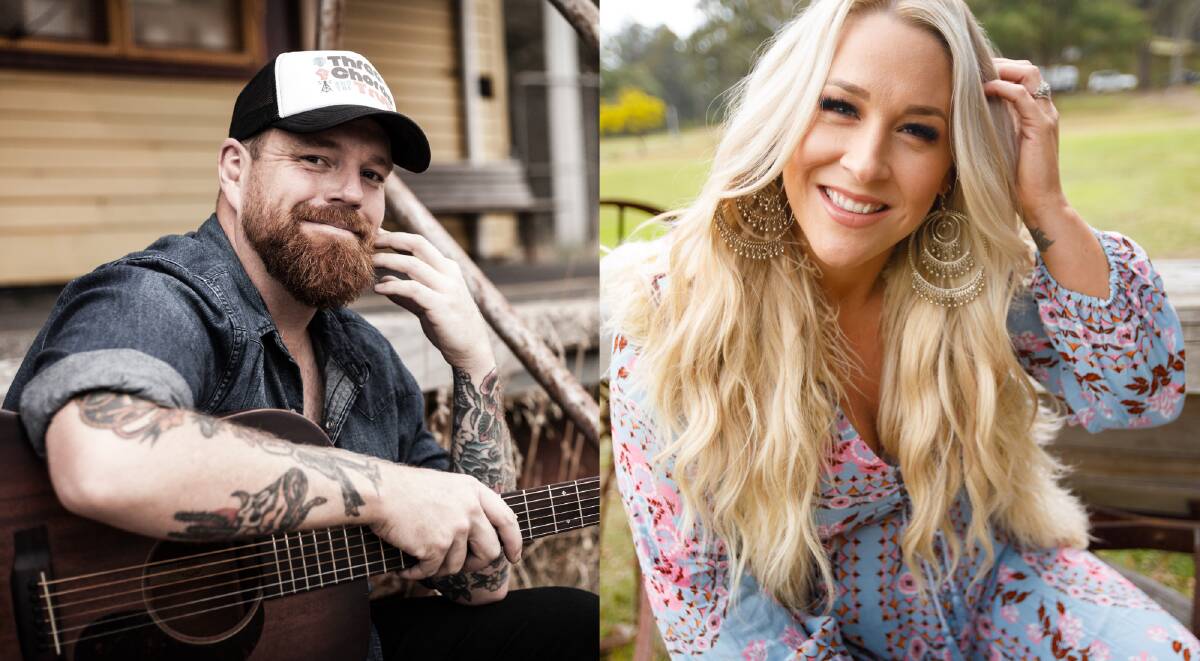 NEW GIG: Andrew Swift and Catherine Britt have been announced at the hosts for the Toyota Golden Guitar Awards 2021. Photos: Supplied