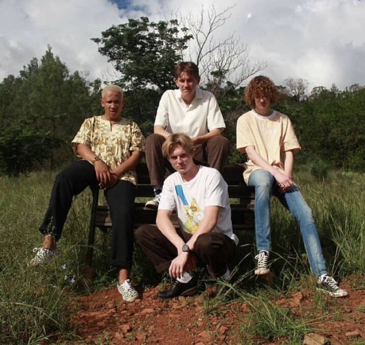 LIQUID ZOO: Issie Dube, Vanda Erich, Oscar Schipp and Sam Lobban are stoked their song is number one on the Triple J Unearthed chart. Photo: Tom Hearn