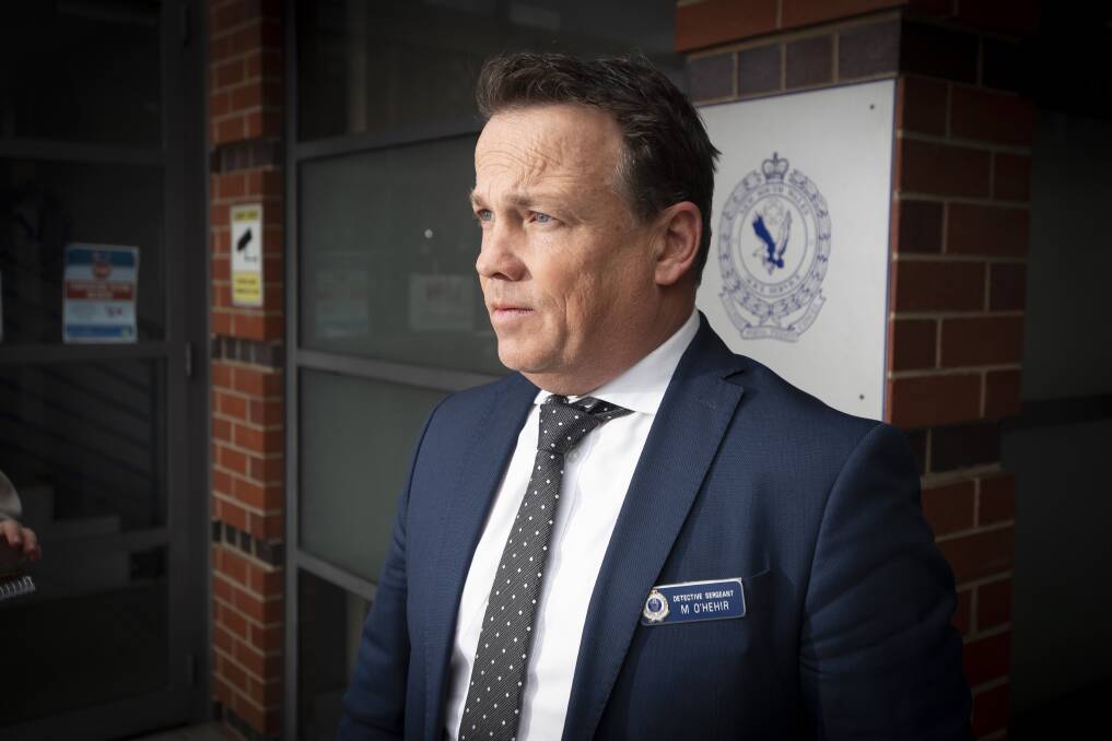 DANGEROUS: Detective Acting Inspector Matthew O'Hehir said it was lucky the situation did not injure any police or civilians. Photo: Peter Hardin
