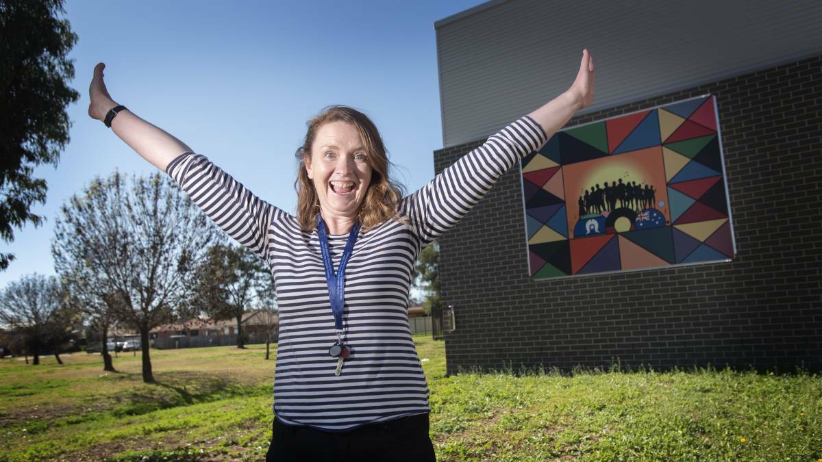 HOLIDAY HAPPINESS: Tamworth Regional Council co-ordinator vounteer services Veronica Filby at the Youthie, which has a jam-packed program. Photo: Peter Hardin, file
