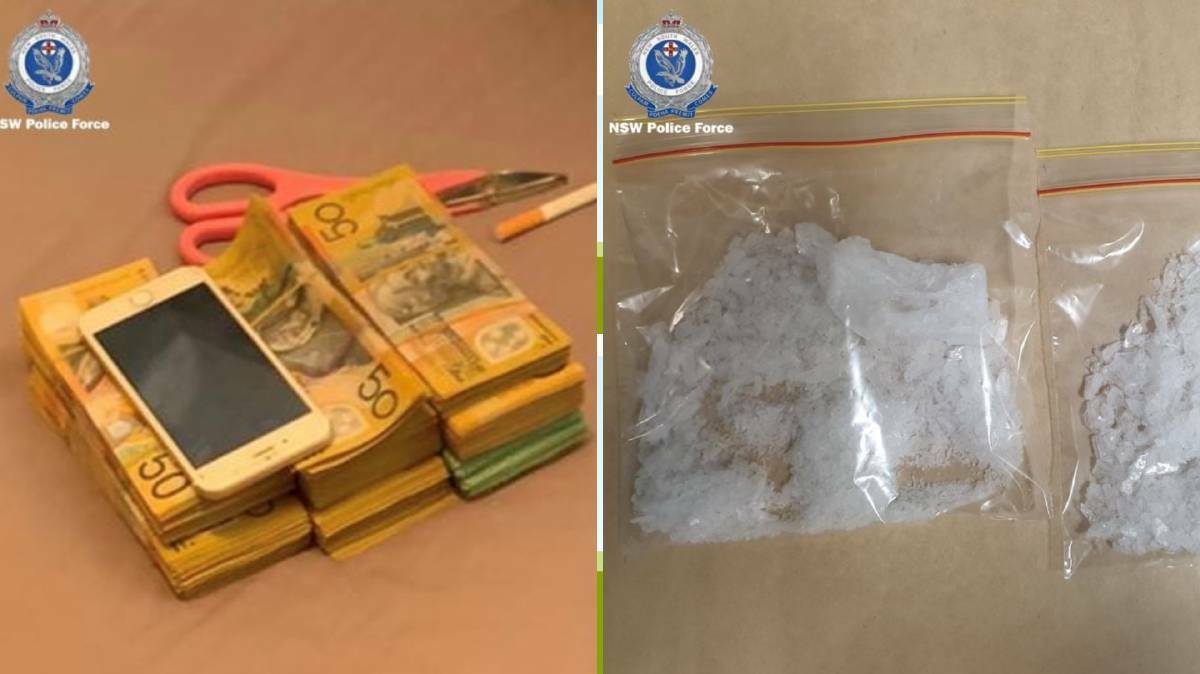 STRIKE FORCE: Cash and drugs were seized in raids in Barraba, Manilla and Tamworth. Photo: NSW Police
