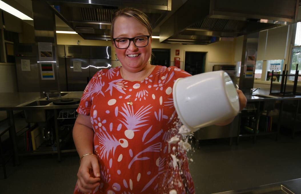 COMFORT FOOD: Tamworth High School food technology teacher Simone Googe has been posting tutorials for students at home in isolation. Photo: Gareth Gardner