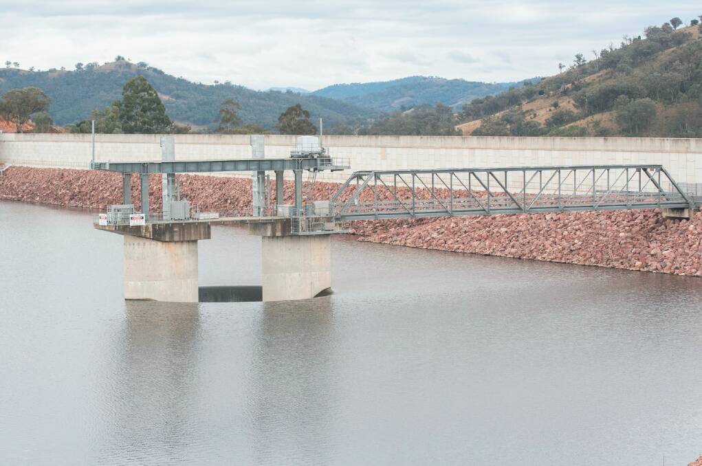 Chaffey Dam has been spilling for almost 18 months. Picture by Peter Hardin