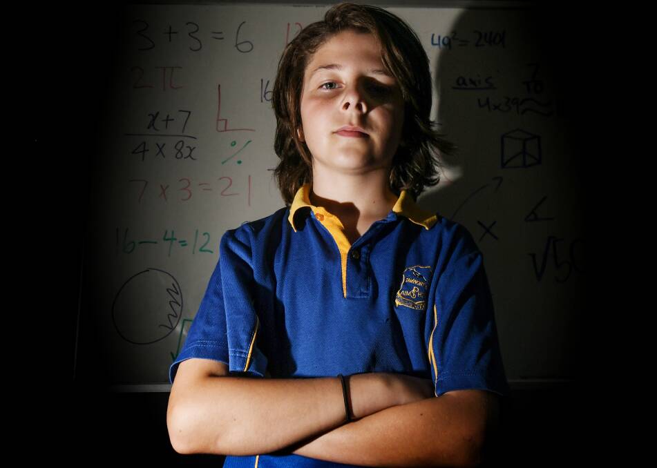 MATHS WHIZ: Year 5 student Lucas Strugnell has taken out top spot in the district for his year group in a prestigious maths competition. Photo: Gareth Gardner