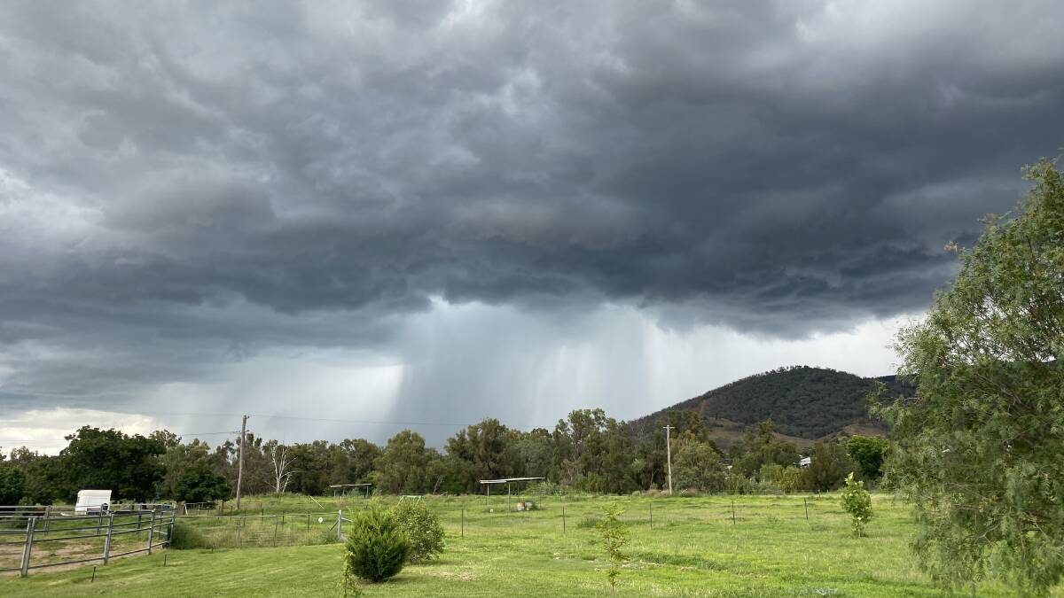 WET AFTERNOON: Storms dumped patchy rain on the Tamworth region on Tuesday afternoon, and volunteers worked through the night to clean up the mess. Photo: Anna Falkenmire