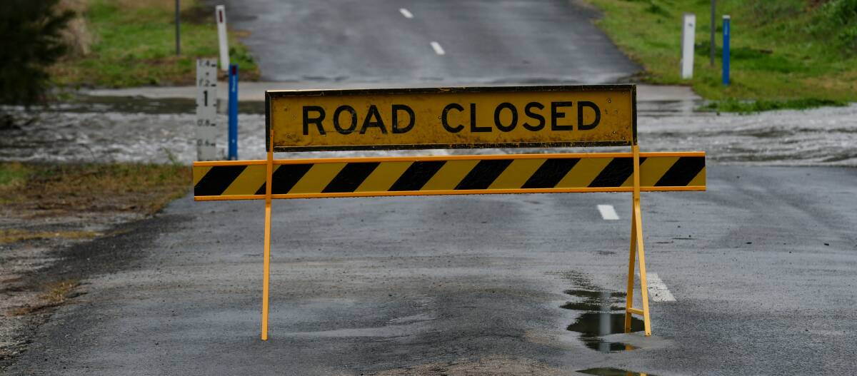 NO GO: Some Tamworth roads are still closed after they were flooded in the recent downpour. Photo: Gareth Gardner