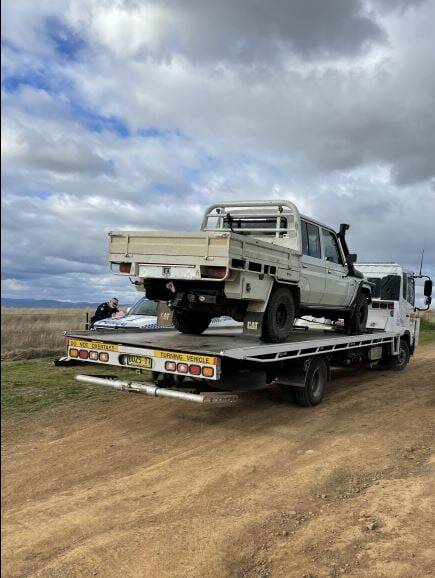SEIZED: A Toyota Landcruiser ute was seized as part of the investigation. Photo: Oxley police