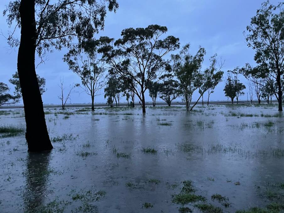 FLOODING: Rainfall at Moree has reached more than 100mm in the past 24 hours, and a flood warning for the Gwydir River has been issued. Photo: Dimity Smith