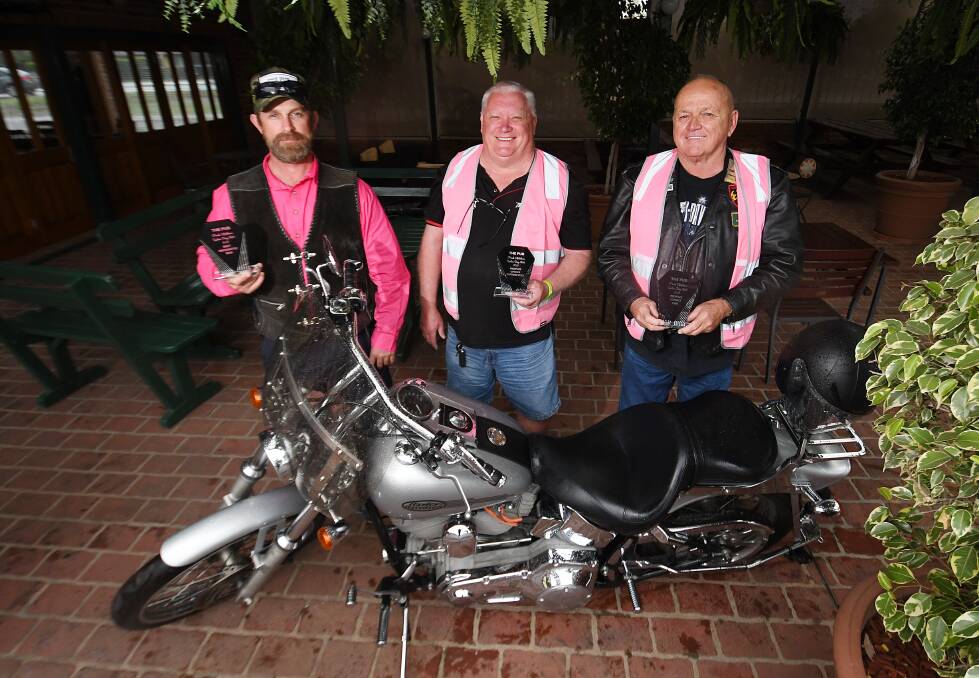 Event organisers Brendon Clarke, Ian Campbell and Noel Collins are gearing up to ride for a good cause. Picture by Gareth Gardner
