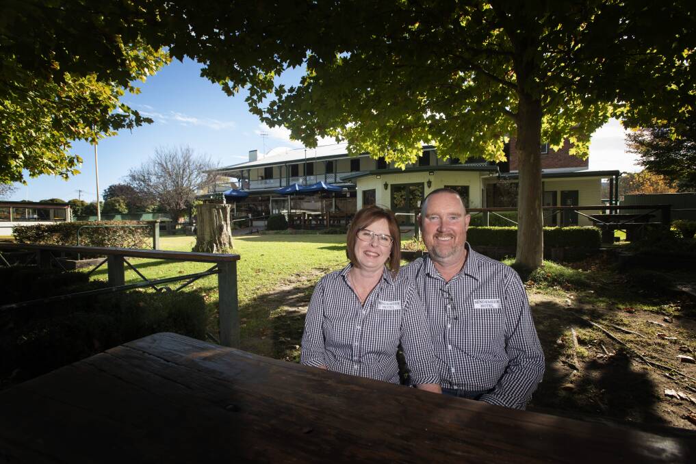 LIVING THE DREAM: Tamworth couple Leanne and Mark Summers are the new owners at the Bendemeer Hotel. Photo: Peter Hardin