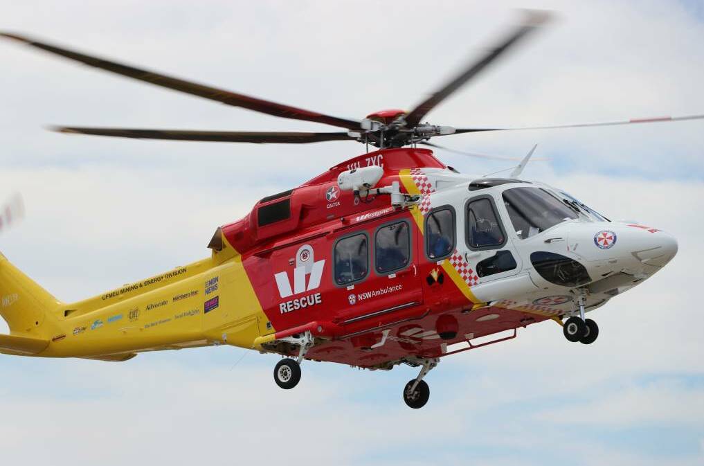 AIRLIFTED: Twins taken to Newcastle hospital. Photo: WRHS