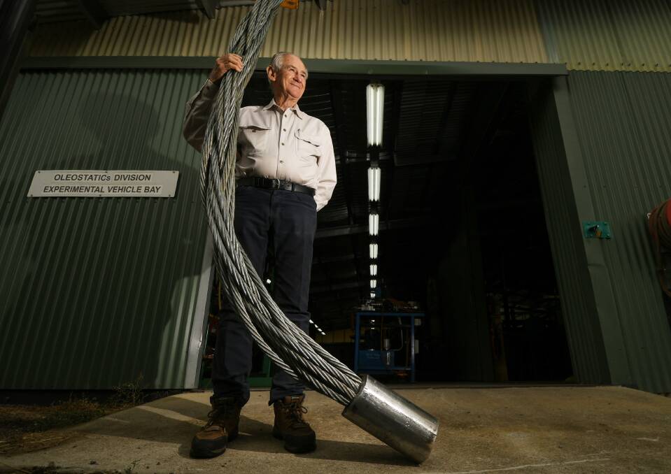 CHALLENGE: Engineer Raymond McLaren is helping design a new public artwork made from industrial cables. Photo: Gareth Gardner