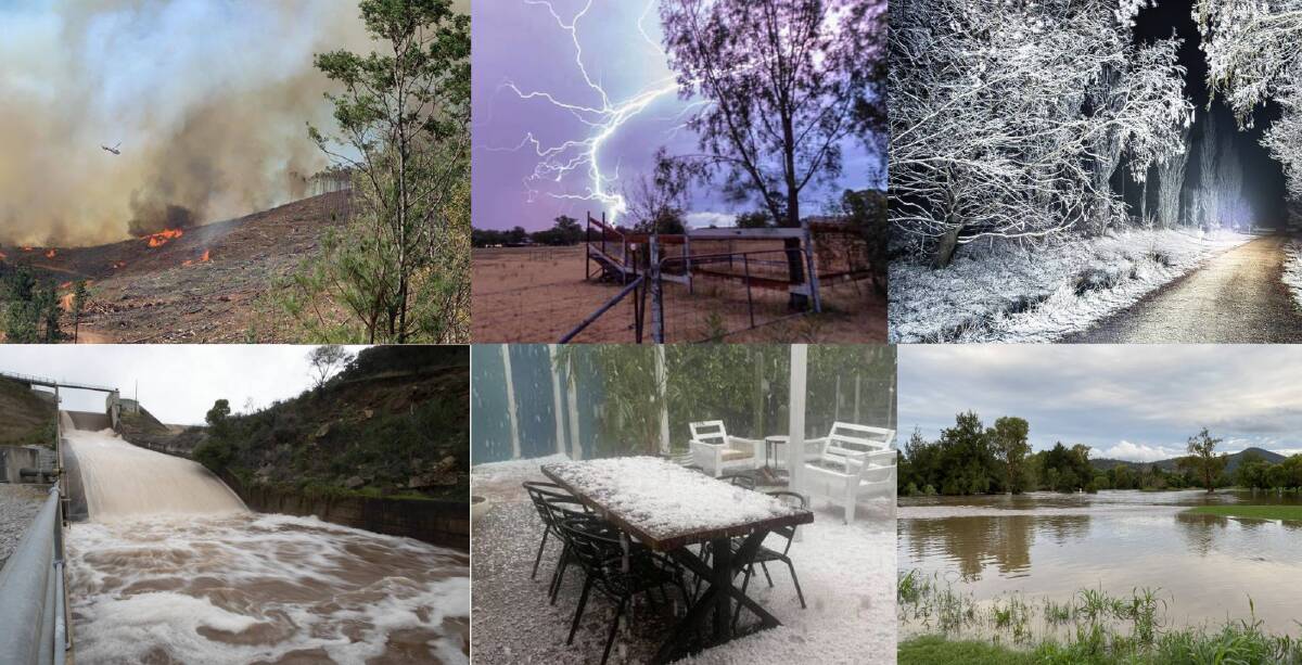 'WEIRD' YEAR: From drought, bushfires, storms, snow, hail and flooding rains - 2020 saw it all. Photos: Supplied