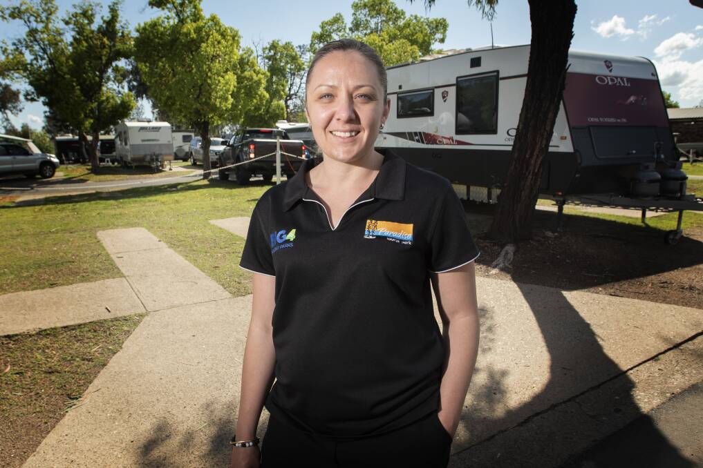 ICONIC HOLIDAY: Paradise Tourist Park's Taryn Judd said it's no surprise caravanning and camping are popular holiday choices. Photo: Peter Hardin