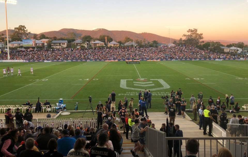CLASH: Scully Park has been hosting NRL matches since 2018. Photo: Supplied