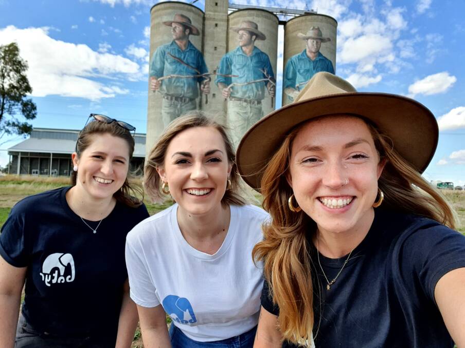 TALKING IT OUT: Local Batyr representatives Fiona Higgins, Bridget Galvin and Imogen Stahel visited Barraba and Tamworth. Photo: Supplied