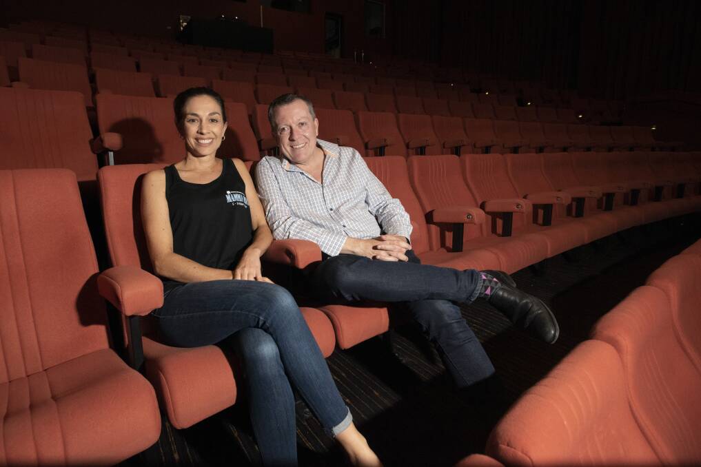 TAKE THE STAGE: Lead actor Gabriela McDonald and director Peter Ross at the Capitol Theatre. Photo: Peter Hardin