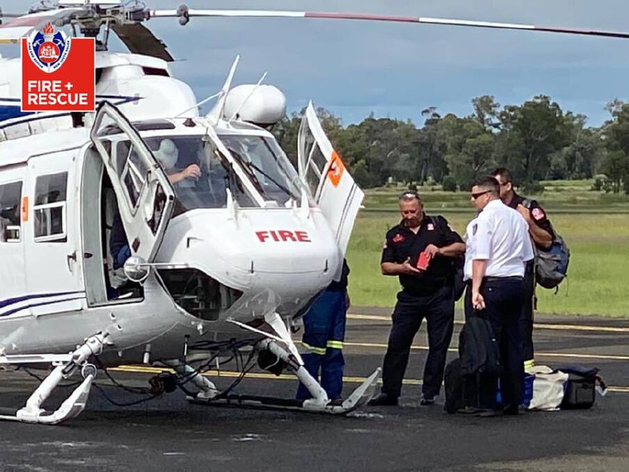 EMERGENCY: Fire and Rescue NSW and Rural Fire Service commanders have been deployed to Moree to assist in managing the flood emergency which has seen the town isolated on all sides. Photo: Fire and Rescue NSW
