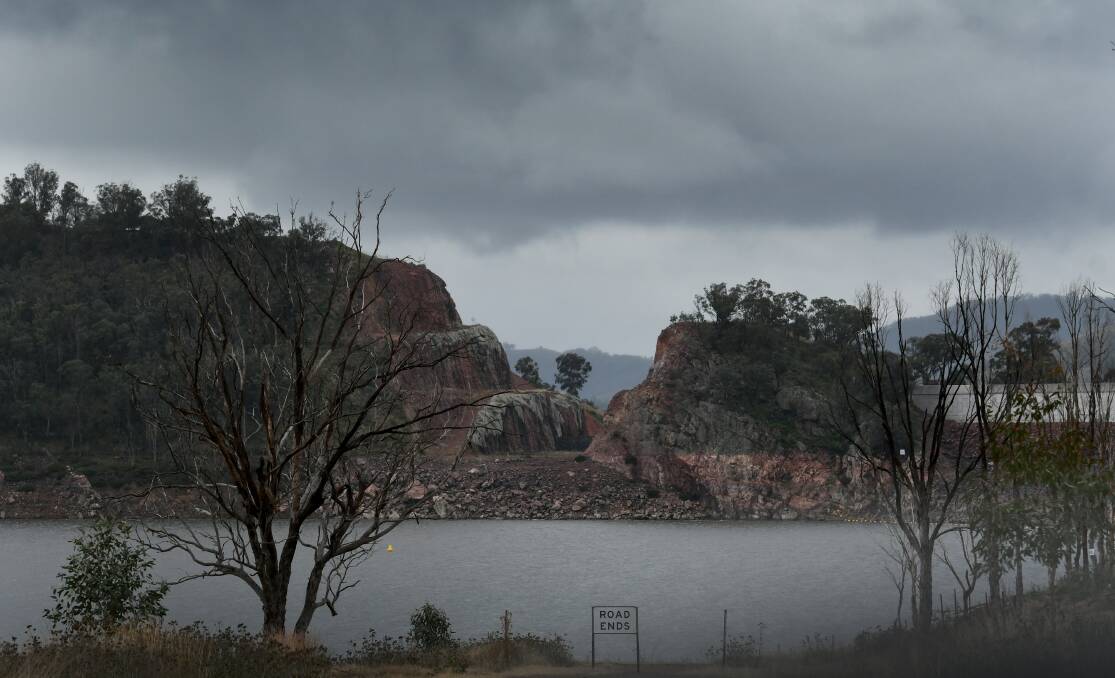 KEEP IT COMING: Chaffey Dam has risen to almost 24 per cent, and with more rain predicted for the weekend, it could continue to rise. Photo: Gareth Gardner