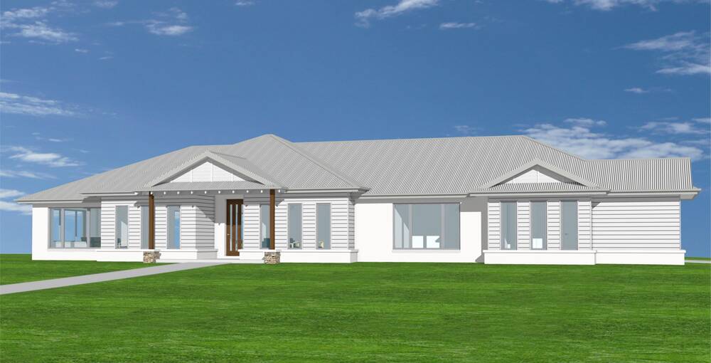 GENEROUS BUILD: The 'House that Drought Built' is a project by local businesses to raise money for families impacted by drought in the Tamworth region. Photo: Supplied 