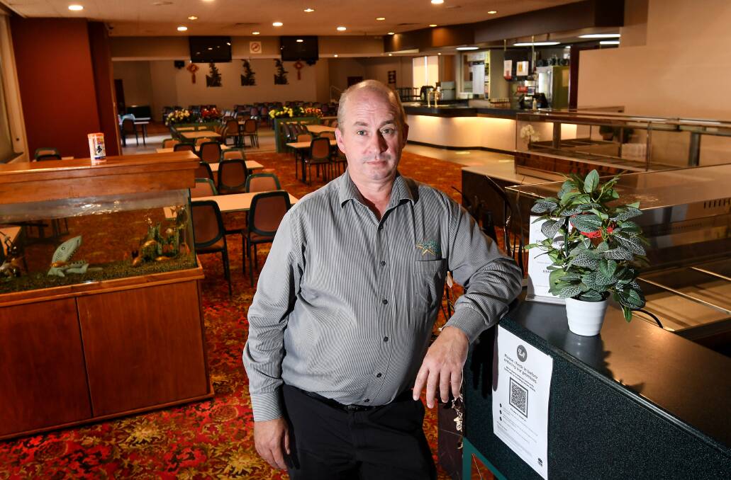 END OF ERA: Servies Group Tamworth CEO Kristian Brooks said it was "devastating" to see the end of the buffet restaurant in the Services Club building. Photo: Gareth Gardner