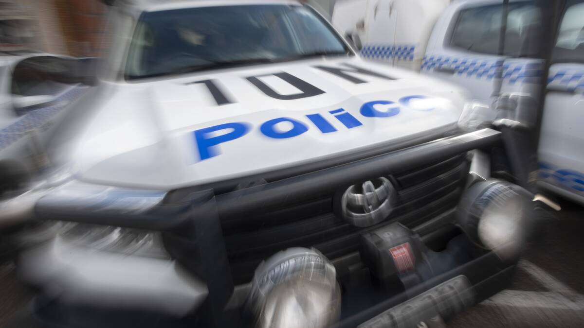 ROCKED: A marked police car had its windscreen smashed by rocks tossed at it before dawn. Photo: File