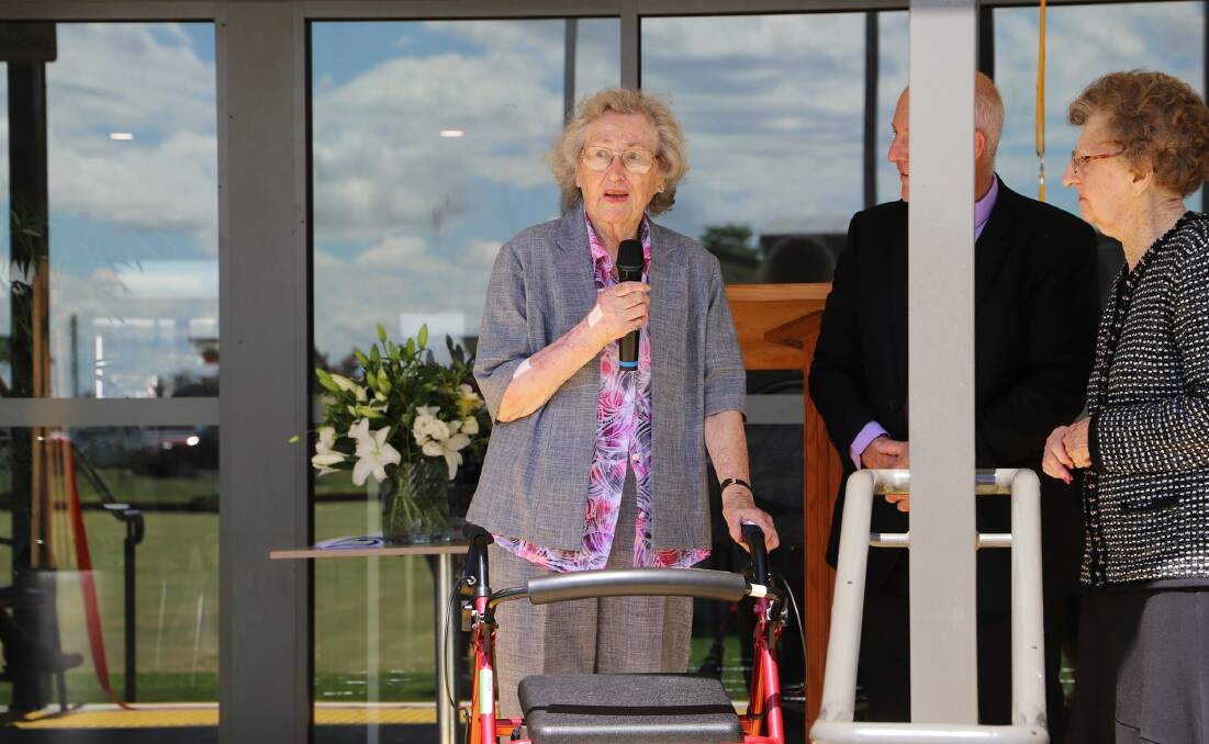 FROM THE ASHES: Cubby Howard, who is not quite 90, is the Willow Tree bowling club's last surviving patron. She officially reopened the club on Saturday. 