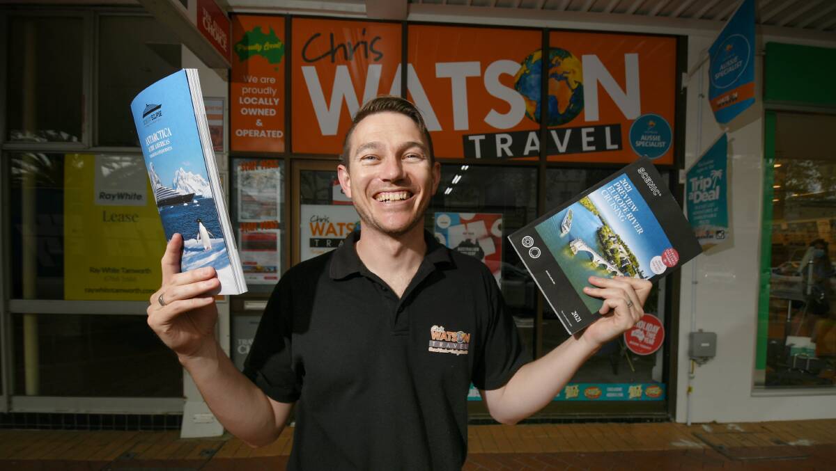 SLOW RECOVERY: Chris Watson Travel has recorded its busiest three weeks in the better part of two years, according to owner Chris Watson. It comes as NSW gains further freedoms from Monday. Photo: Gareth Gardner 071021GGF01