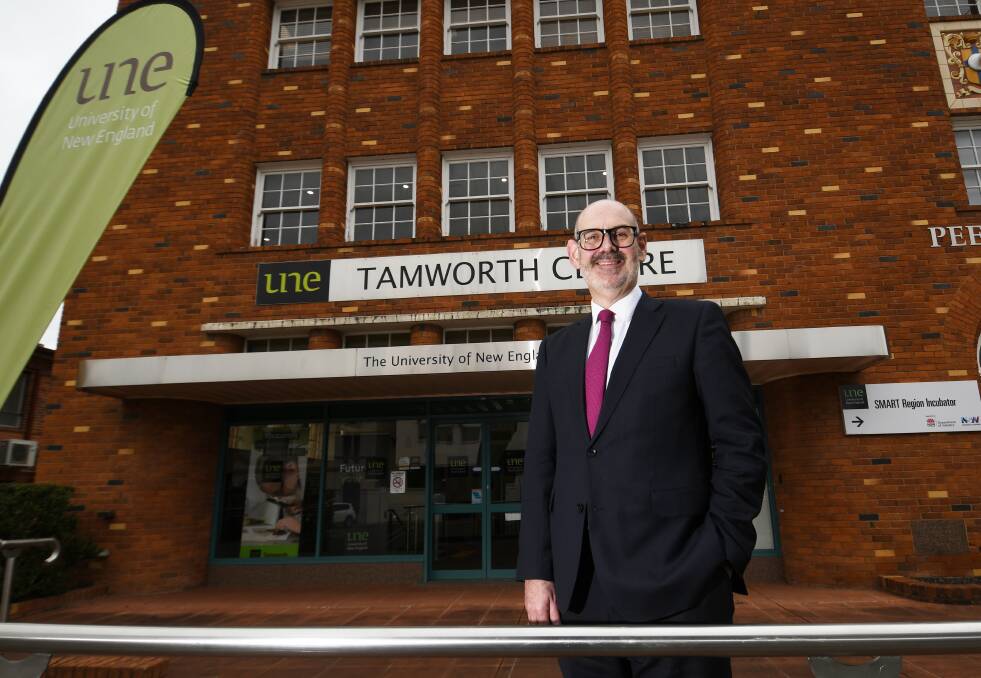 Acting VC and CEO Simon Evans told the Leader on Thursday that the UNE would spend $36.6 million on the Tamworth university campus. Picture by Gareth Gardner 