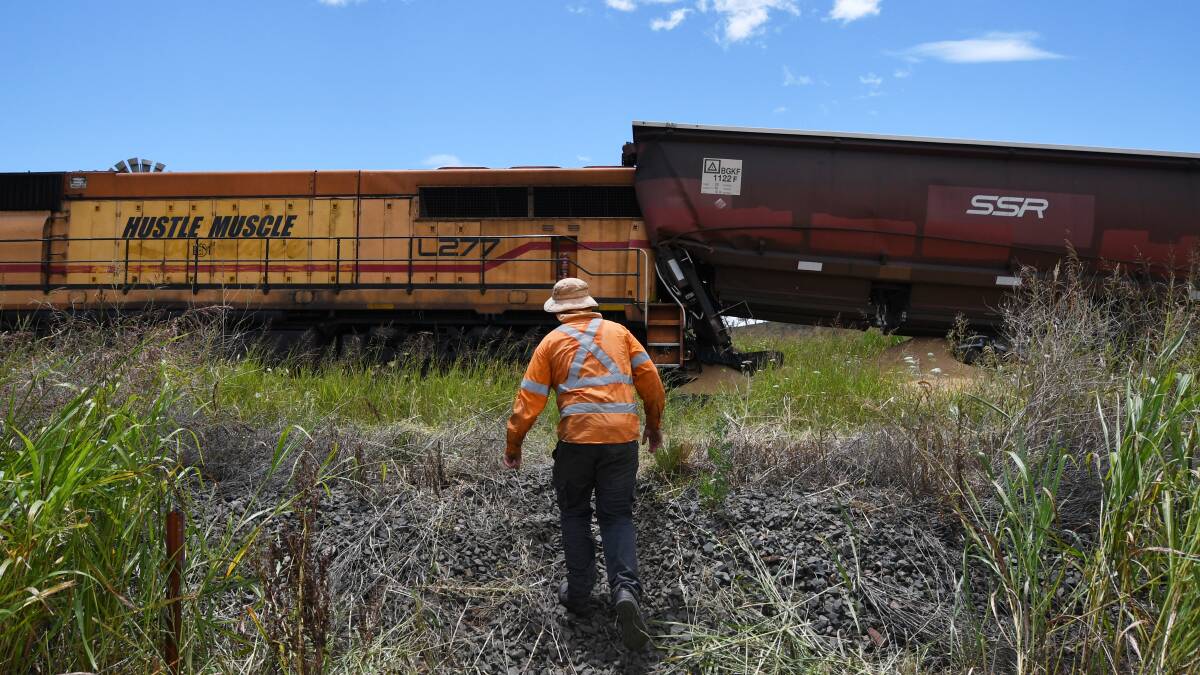 DRIVER ERROR: Decisions made by the driver have been partly blamed for a train crash which blocked the main line south of Werris Creek in January. Photo: Gareth Gardner, file 