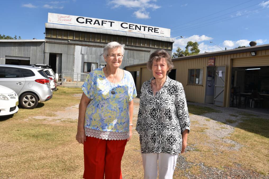 BIG SHOES: New Tamworth craft president June Madden (left) said it'll be hard to replace club stalwart Penny Kasteel (right). Photo: Andrew Messenger