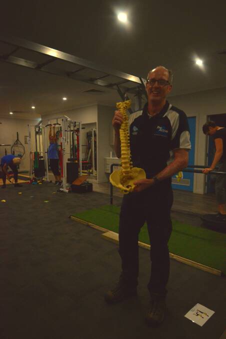 Say hello: Warren Ansell will throw open the doors to his physio business on saturday. Photo: Andrew Messenger. 