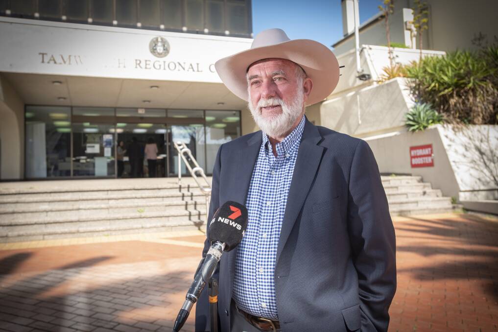 Mayor Russell Webb told media on Wednesday that the council continues to talk with both major parties and both state and federal government. Picture by Peter Hardin